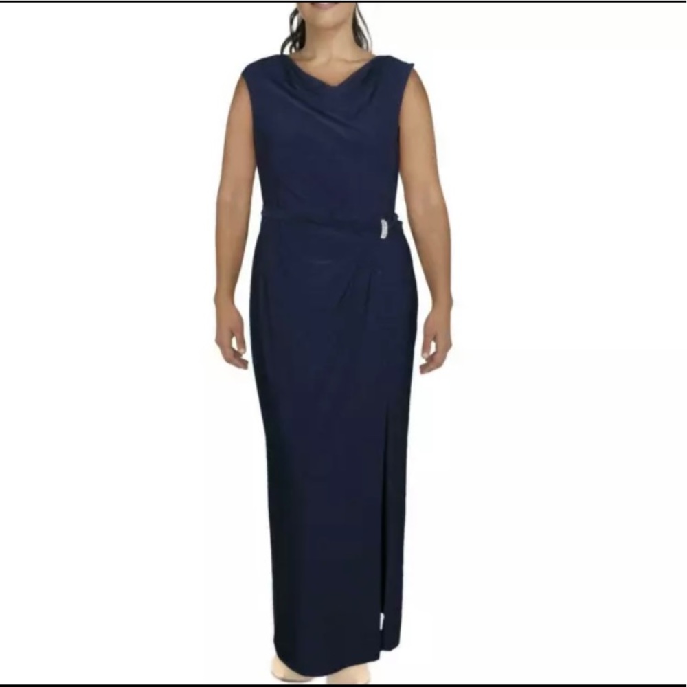 Ralph Lauren Navy Maxi Dress 16